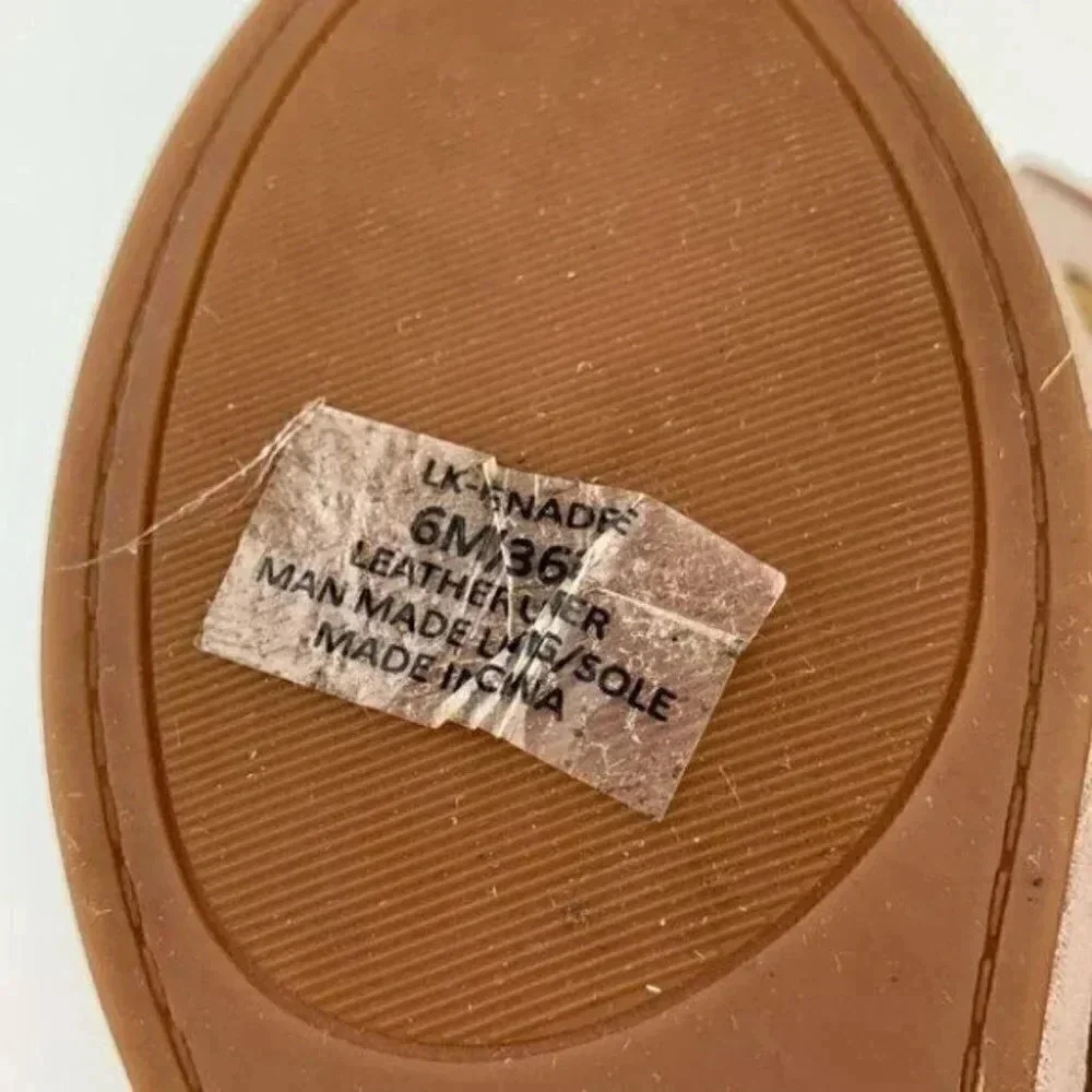 Lucky brand wedges size 6 36 Kenadee taupe suede